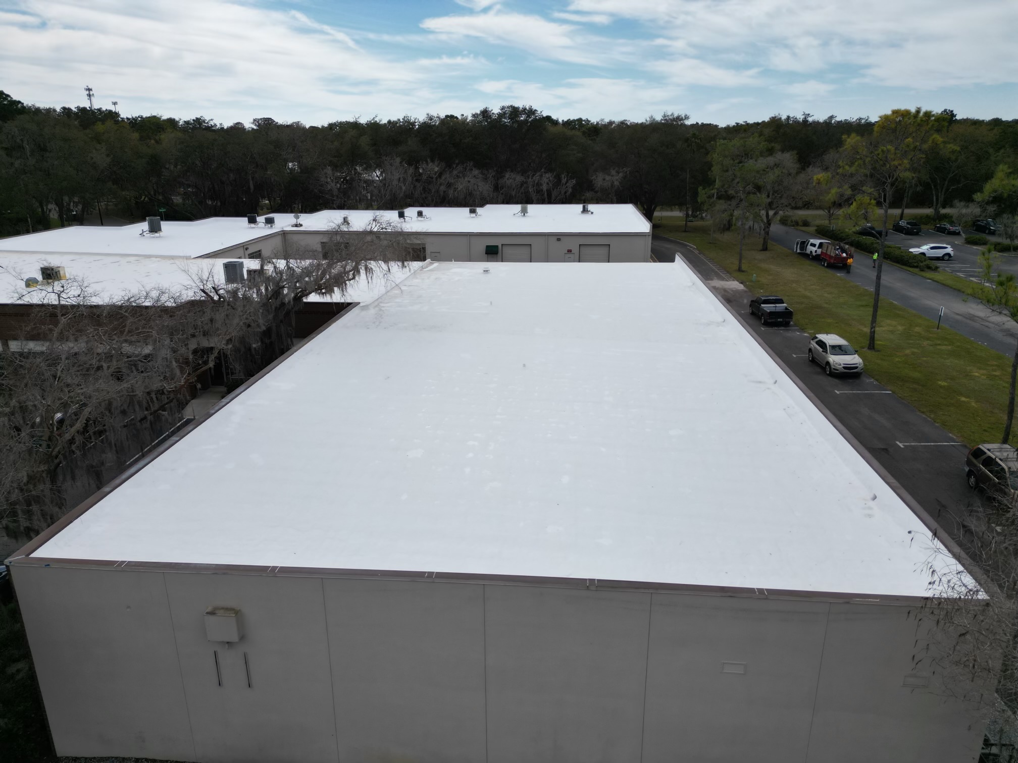 White silicone coating system