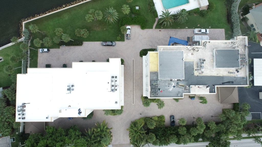 Commercial roof coatings