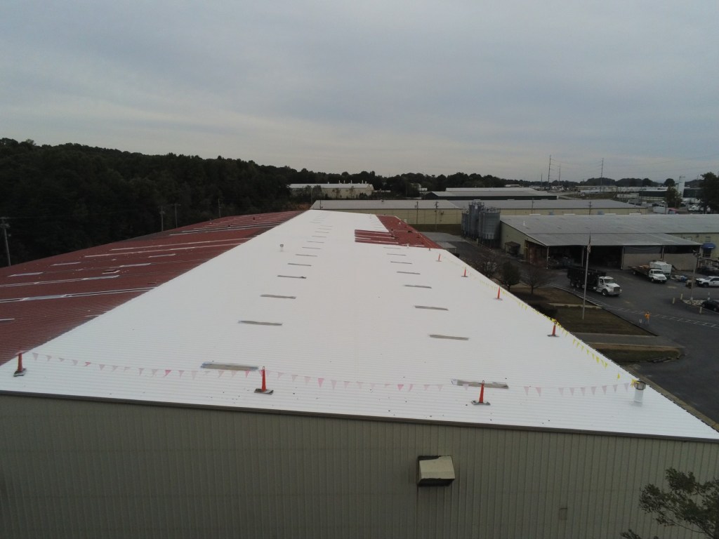 White elastomeric coating system